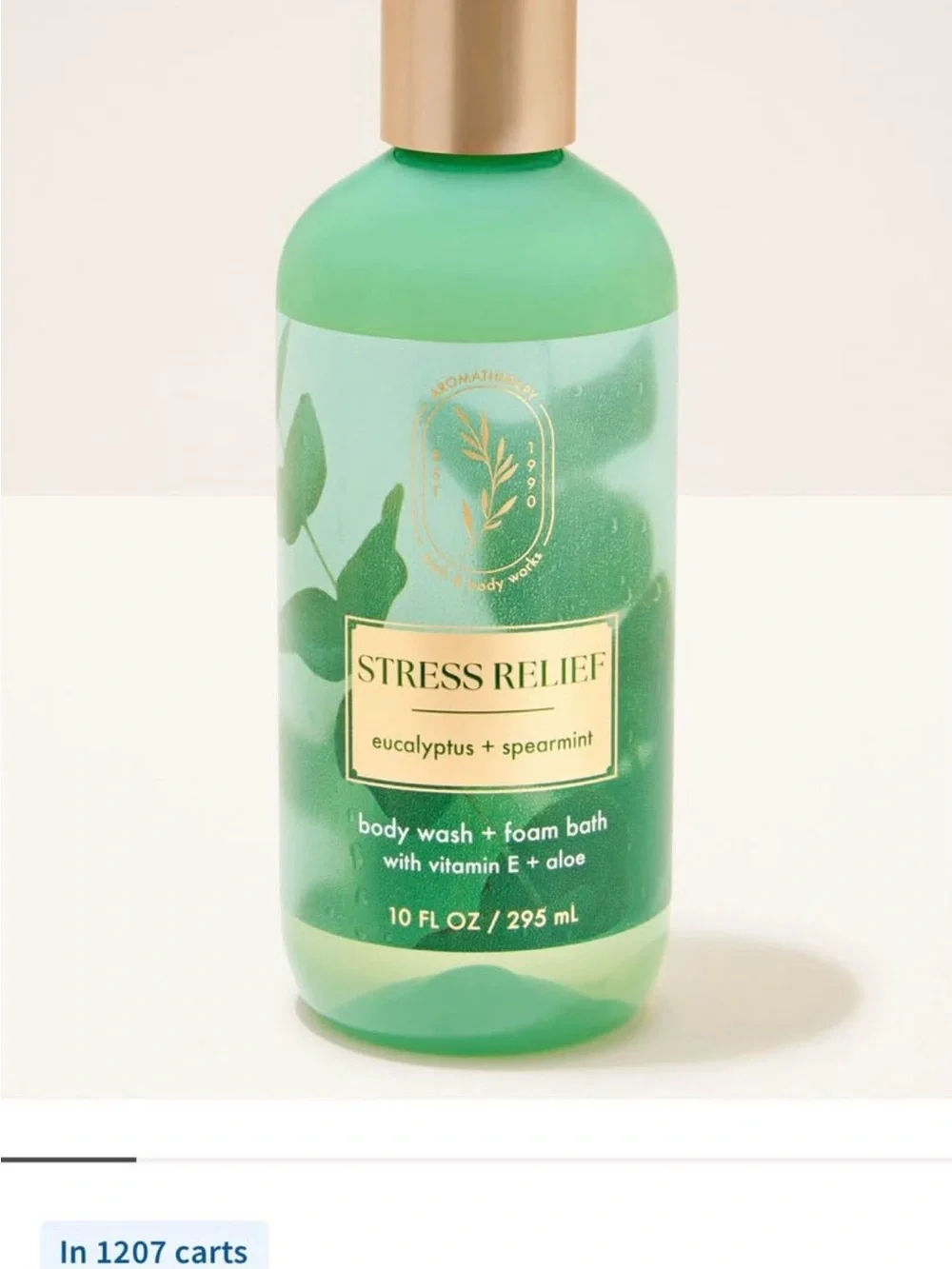(2) Stress Relief Eucalyptus + Spearmint Scented one wick candle and bodywash